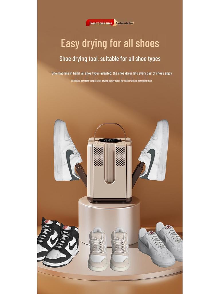 Intelligent Folding Retractable Shoe Dryer with Deodorizing Feature