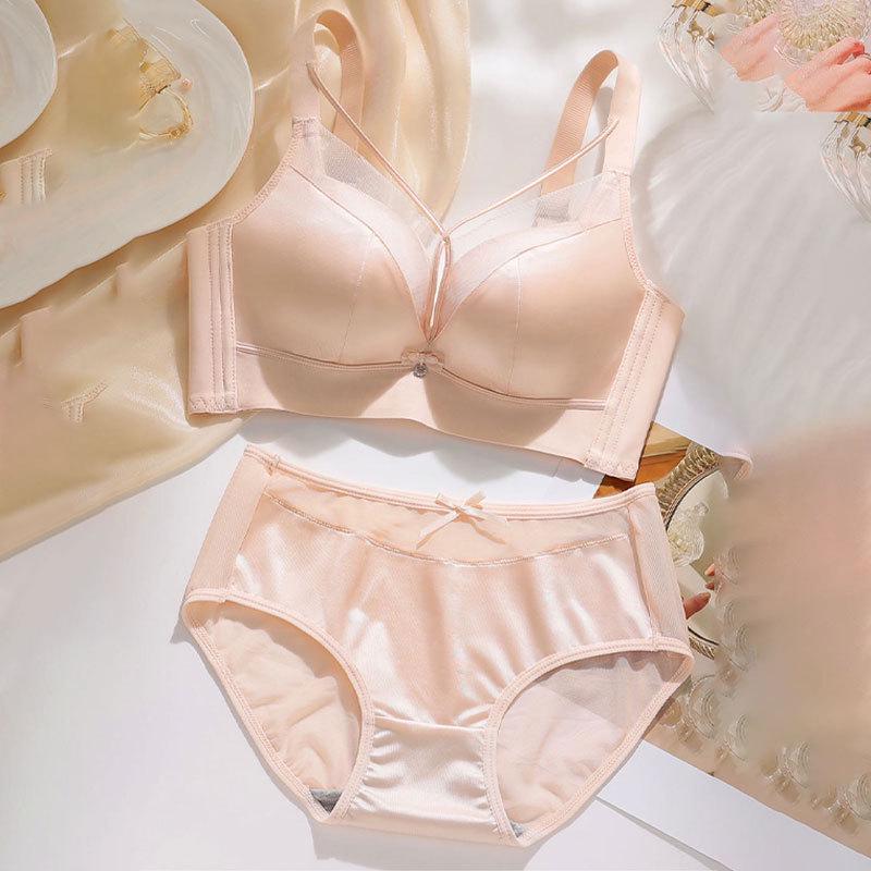 Original Luminous Satin Uplift Bra: Wire-Free, Adjustable, Side Support, Beautiful Shaping