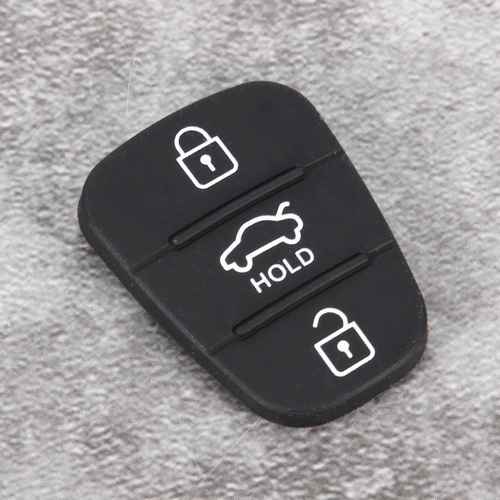 5pcs Replacement Remote Car Key Shell Rubber 3 Button Pad Fit for Hyundai Fit for Kia