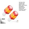 2Pcs End Bike LED Light, Rechargeable Bicycle Handlebar Flash Lamp, Bike Handlebar