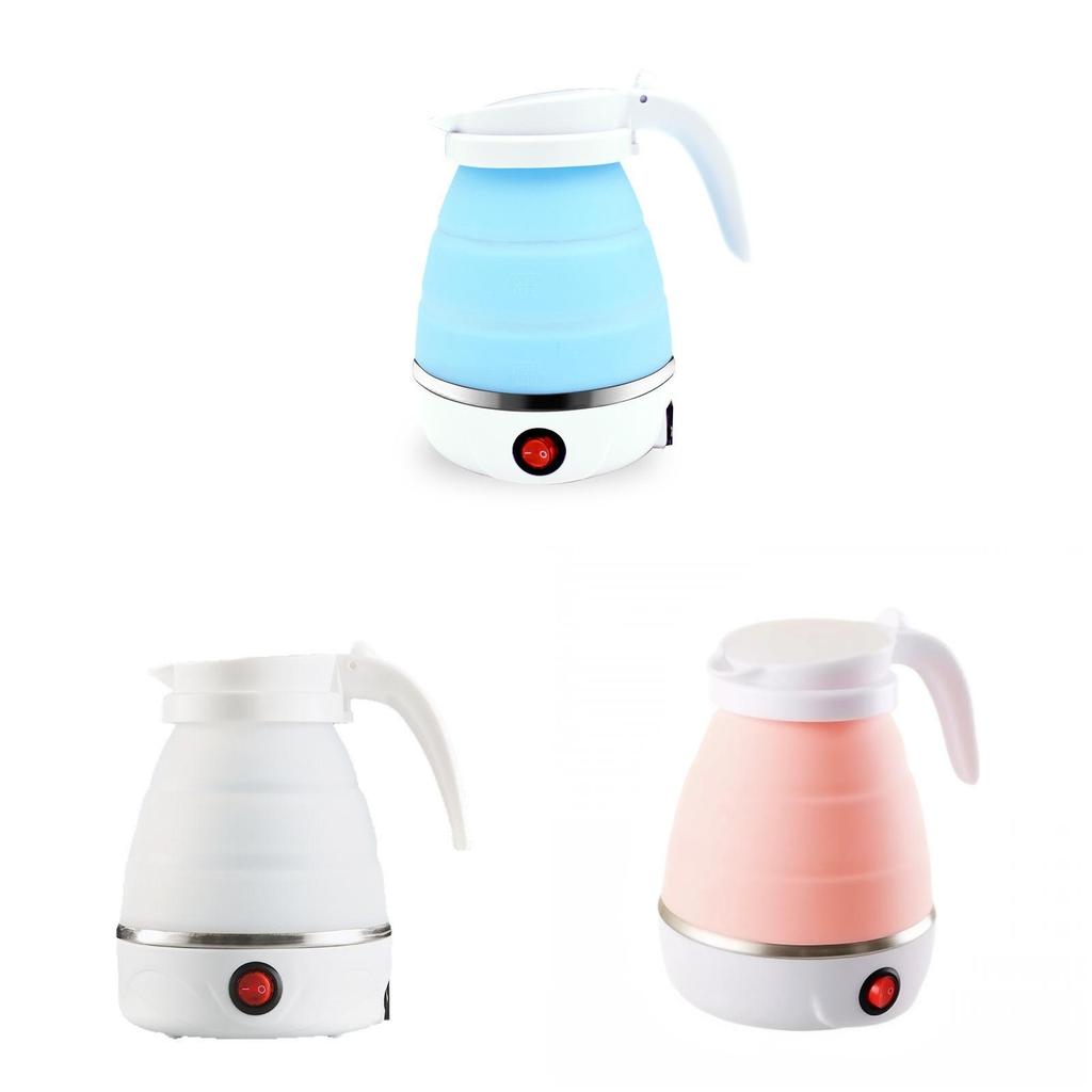 Collapsible Electric Kettle Portable Water Boiler For Travel Camping Caravan Boat Hiking Business Trip Home Use