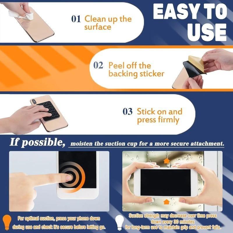 Siliconen Dubbelzijdige Zuignap Telefoonhouder Multifunctionele Antislip Plakkerige Handsfree Mount voor Douche Badkamer Keuken Muur & Spiegel