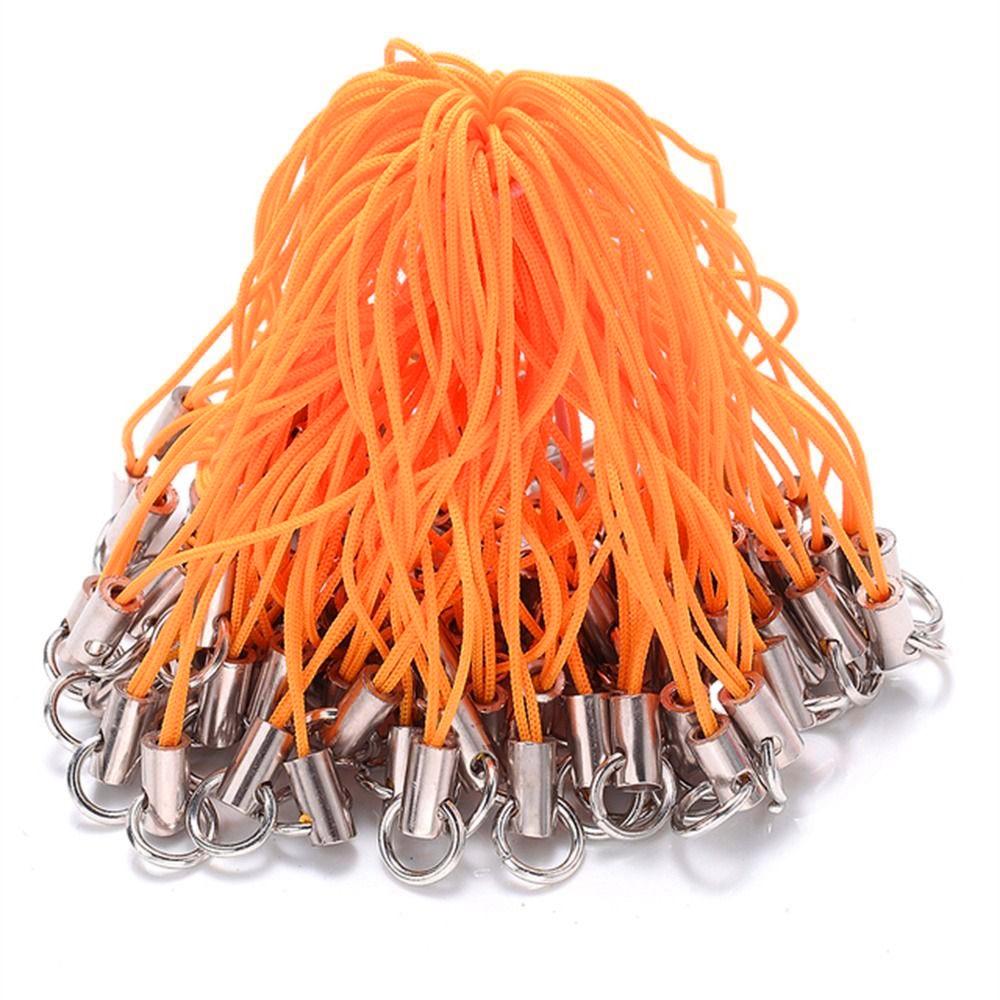 Straps Polyester Cord Lanyard Strap Cord DIY Keyring Pendant Jump Ring Lanyard Rope Keychains Cord