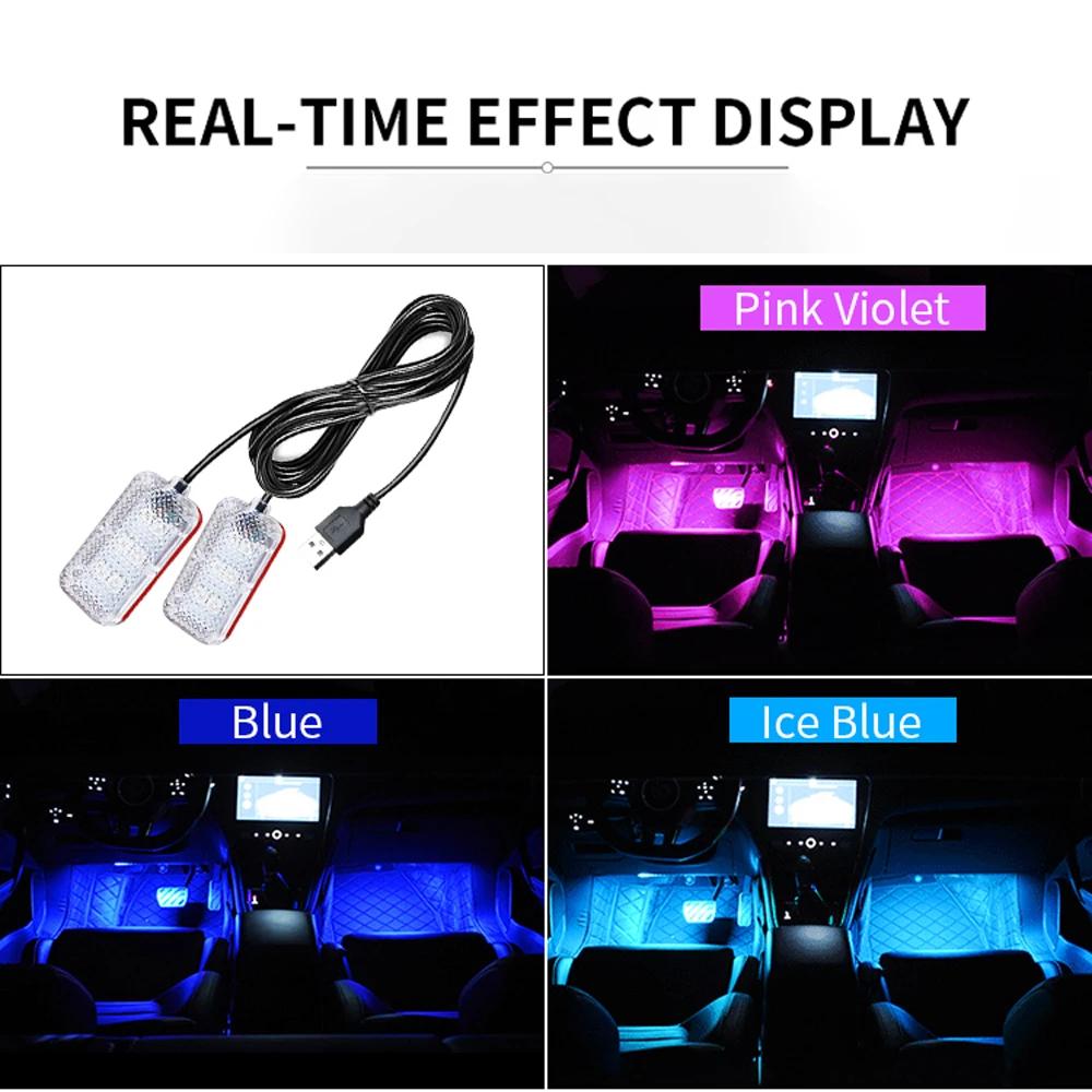 Car Interior Lights Cold Decorative Dashboard Console Car LED Ambient Lights Party Lights