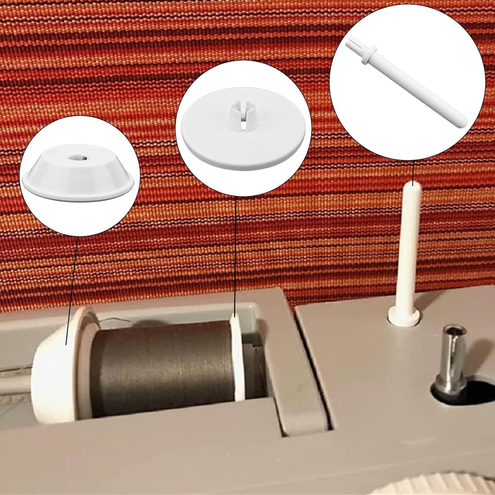 

3,Piece Spool Pin Cap Set , Replacement Thread Stand Accessory Compatible with & Sewing Machines one size білий