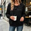 Women's Casual Long Sleeve Loose Fit Pullover Top for Everyday Wear and Lounging