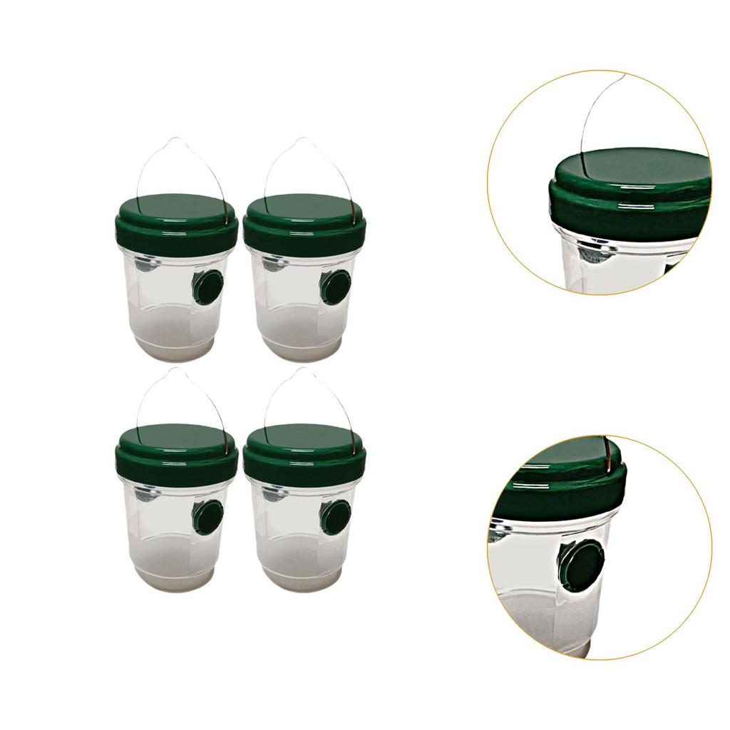 4 Pieces Wasp Bee Catcher Outdoor Orchards Deterrent Gardens Yard Portable Yellow Jackets Killer Wasp Catcher