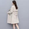 Fashionable Waist-belted Women's Trench Coat for Autumn
