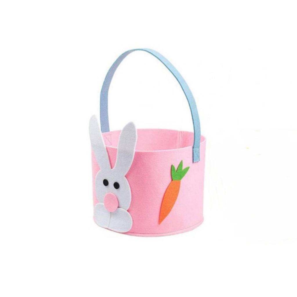 Easter Tote Bag High-Quality Rabbit Egg Chicken Tote Easter Felt Basket Charming Colorful Snack Bag For Spring Parties Home