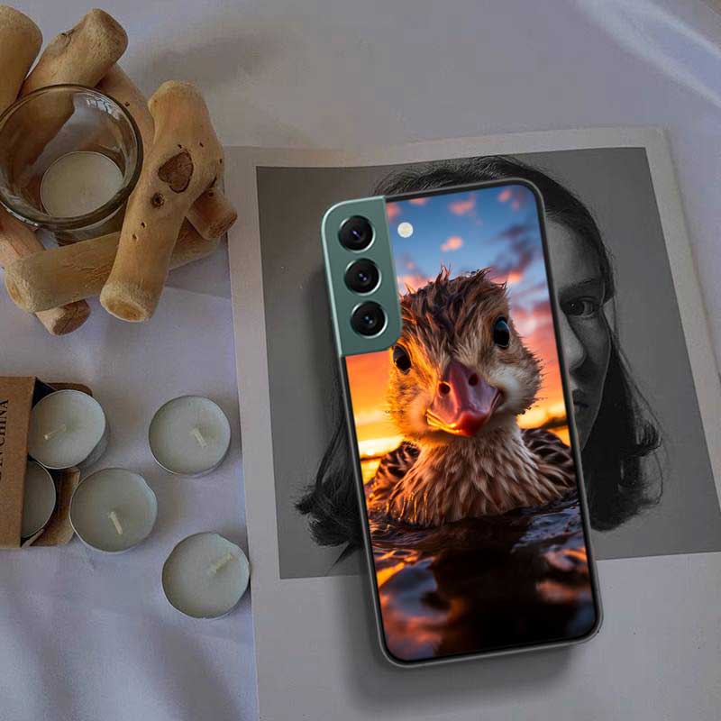Yellow Duck Phone Case For Samsung Galaxy S22 S25 Ultra S21 S10 Plus S26 Edge S20 S23 S24 FE Cover Silicone Soft TPU Clear S