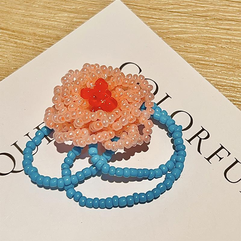 Dopamine Handcrafted Beaded Jelly Shoes Shoes Buckles Sandals Accessory Diy Decorative Shoe Flower Slippers Jewelry Accessories