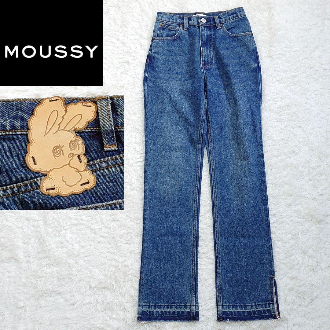 [Sold out item] MOUSSYfoxy illustrations straight denim