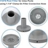 Conector de Filtro Conexão de Piscina Conveniente 11070 Conector de Filtro Para Portas de Saída de Piscinas Intex Montagem Fácil