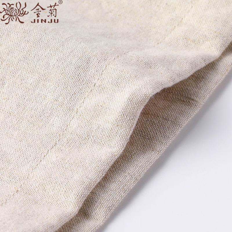 Men's Chinese Style Linen Blend T-Shirt