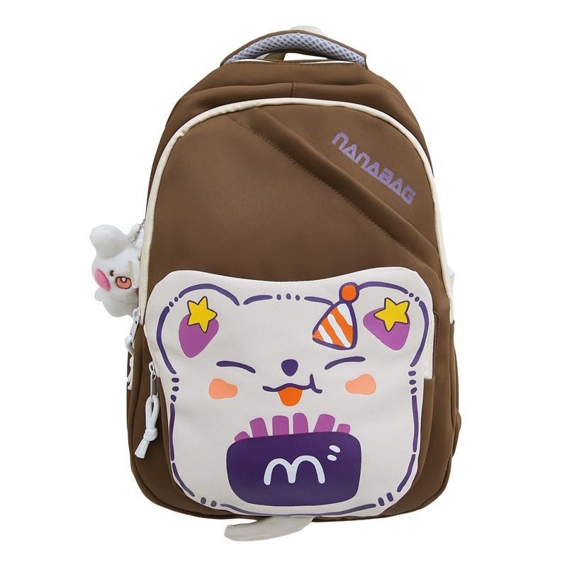 2024 New Korean Style Cute Backpack For Girls Large Capacity School Bag Lightweight Travel Bag