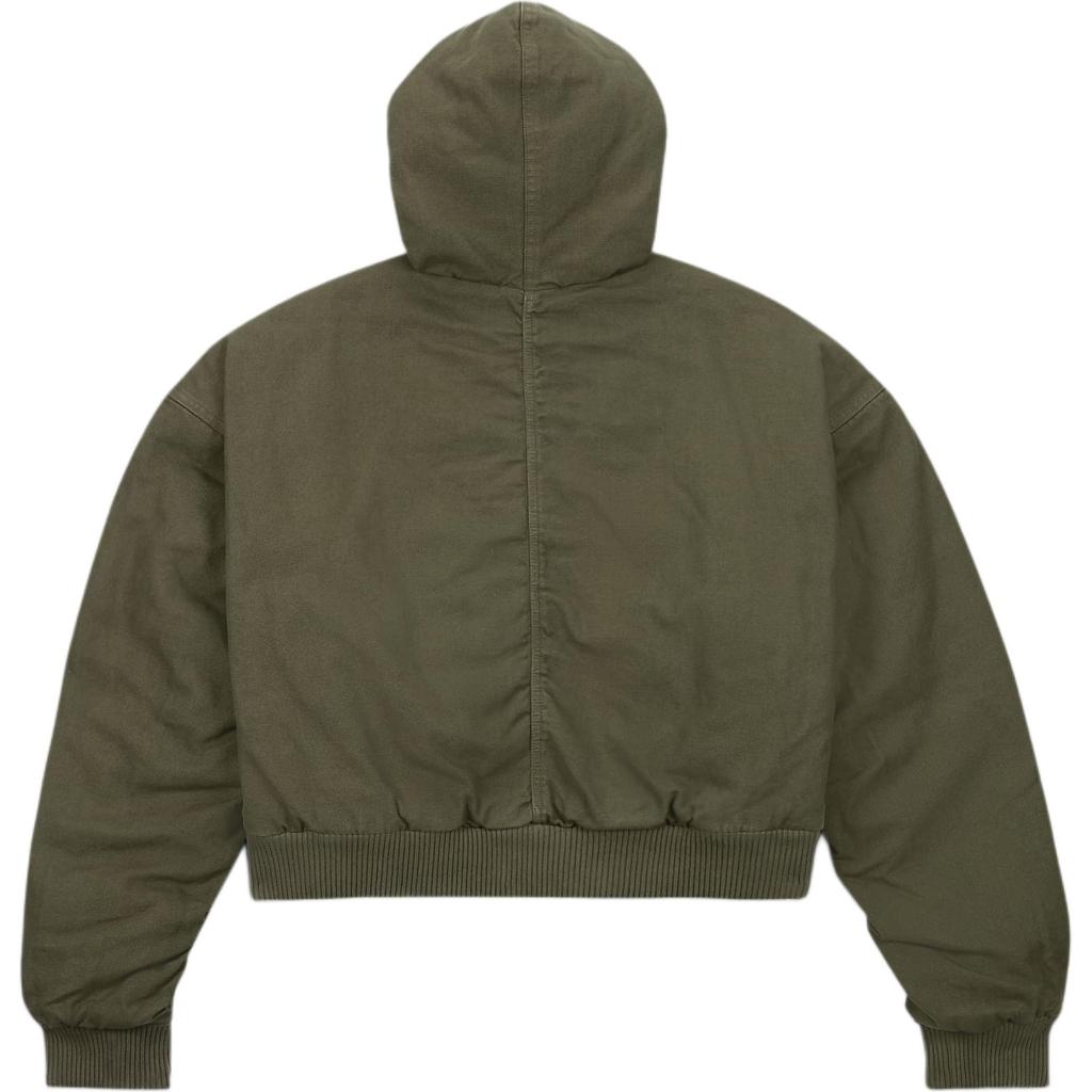 Jordan X Travis Scott Solid Color Full Zip Fashion Long Sleeve Jacket Women jackets Green FD9114-325