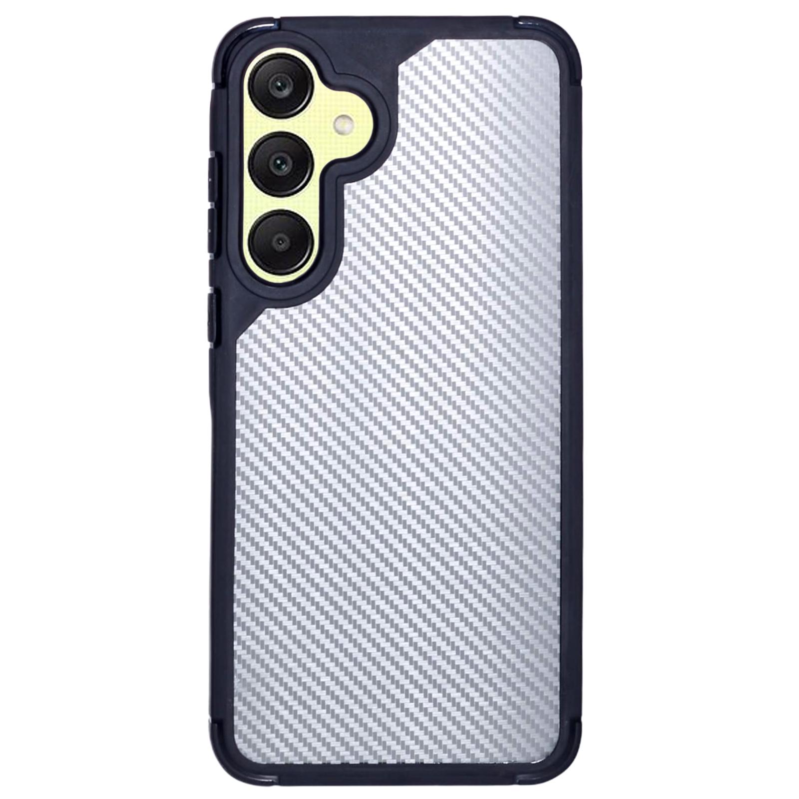 

For Samsung Galaxy A55 5G Case Carbon Fiber Texture TPU+PC Anti-Drop Phone Cover A