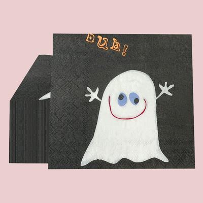 Lot de 20 serviettes de table jetables à 2 épaisseurs, 33 x 33 cm, motif Halloween