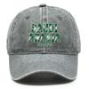 Baseball Cap With "SAUDI ARABIA" "YALLA SAUDI" Flag Printed , Adjustable Baseball Hat Lightweight Fashion Leisure Casual Sun Hat
