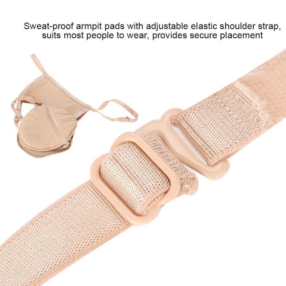 Skin Tone Underarm Sweat Pads Reusable Perspiration Absorbing Pads Armpit Sweat Guard Summer