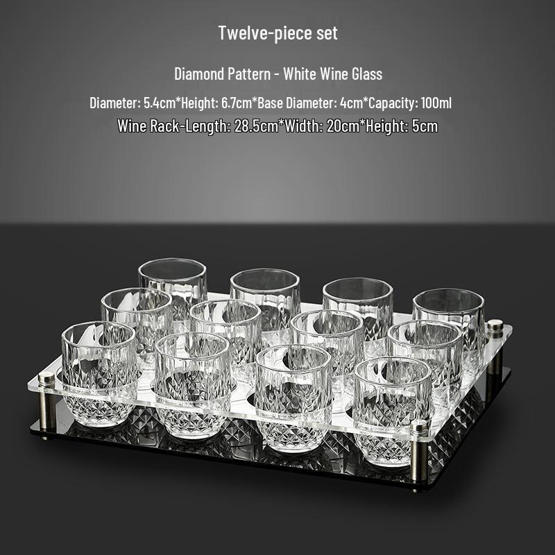 Light Luxury Crystal Baijiu & Beer Shot Glass Set