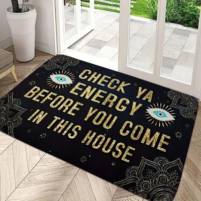Welcome Door Rug Dirt Resistant Home Decorative Carpet Indoor Outdoor Entrance Mat Foot Mats for Living Room Bedroom
