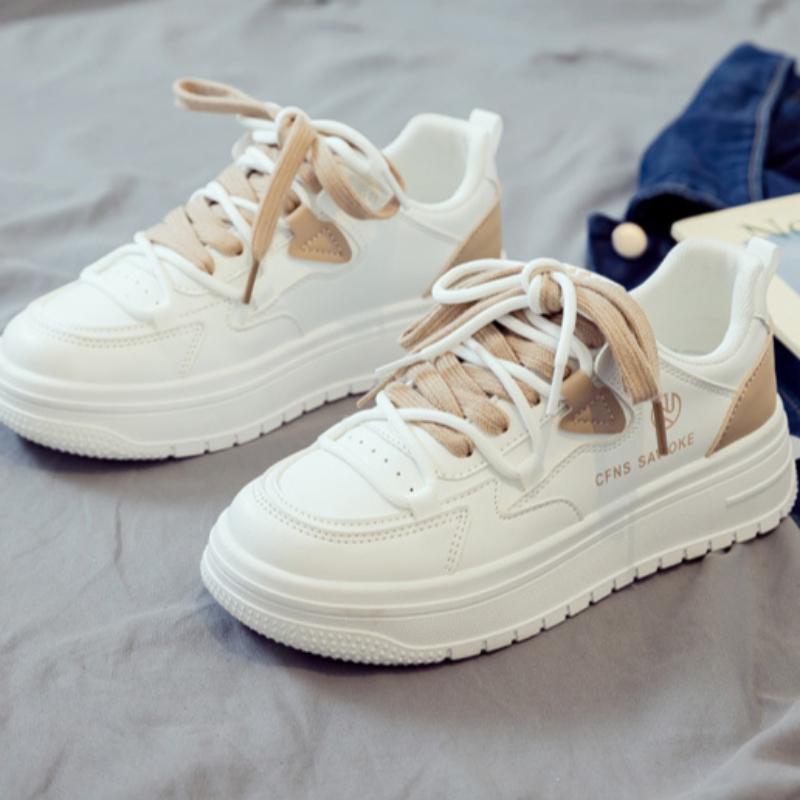 Spring Women's White Shoes Breathable Versatile Sports Casual Dad Shoes Sneakers