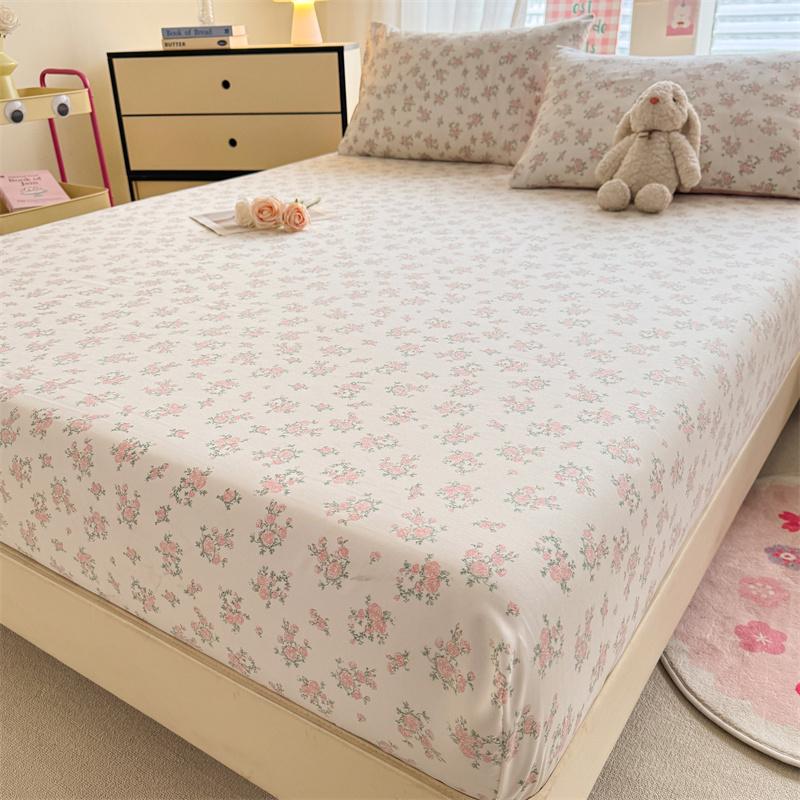 

Bonenjoy Эластичная простыня на резинке с цветочным узором, мягкое покрывало для кровати, домашнее постельное белье, простыни, drap de lit (Наволочка Нужен заказ) 90x200x15cm 1pc