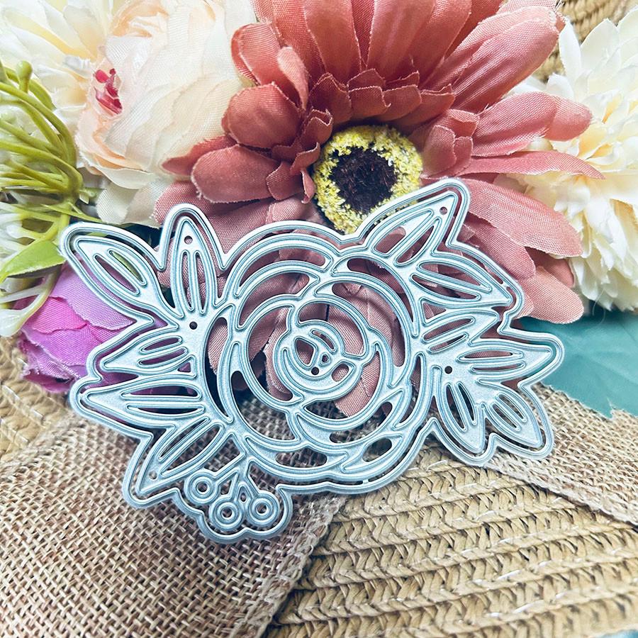 Rose Flower Leaves Shaker Metal Cutting Dies for DIY Scrapbooking Cutting Die Paper Cards Embossed Decorative Craft Die Cut
