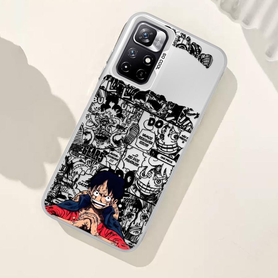 Jednodílný Anime P-Piece Pouzdro na telefon pro Xiaomi Redmi Note 13 Pro 12 11Pro 10 10S 11S 12S 12 14 Pro Plus 10Pro Kryt