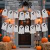 Halloween Party Decorations Ghost Pumpkin Banner Bunting Haunted House Theme Setup
