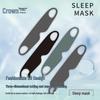 Ice Silk Blackout Sleep Mask, 3D Eye Protection, Elastic Ear Straps, Breathable, Unisex for Summer & Travel