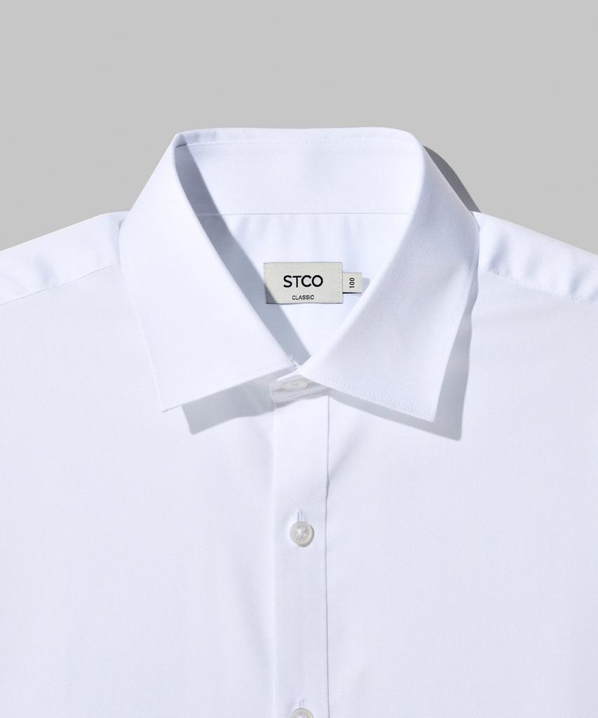 STCO [Form] Recycled Poly Shirt White (Classic Fit)_Sdsxz61Csw