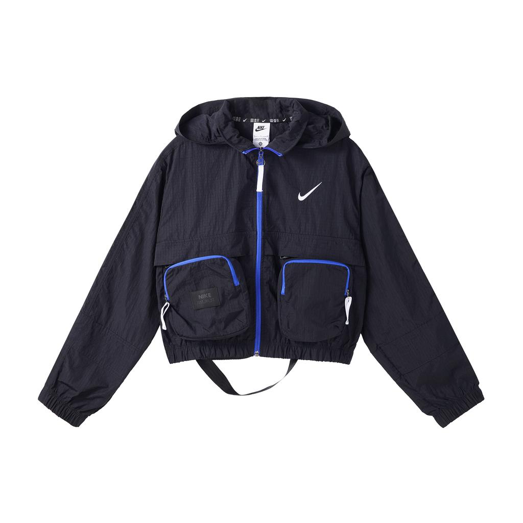 New Nike SS23 Women's Ctyutlty Woven Jacket Black DV8035-010