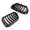 Gloss Black Front Bumper Kidney Grille Grill Fit BMW X3 F25 2011-2014 Dual Line