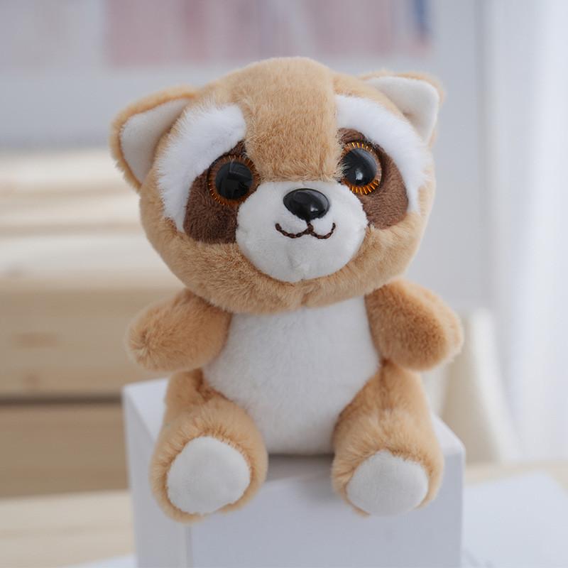 Cute Little Raccoon Plush Toy Keychain Fluffy Panda Doll Bag Pendant Gift