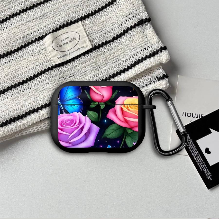Blue Flowers Earphone Cases Cover Case For Airpods Pro3 Pro 1 3 4 2 Pro2