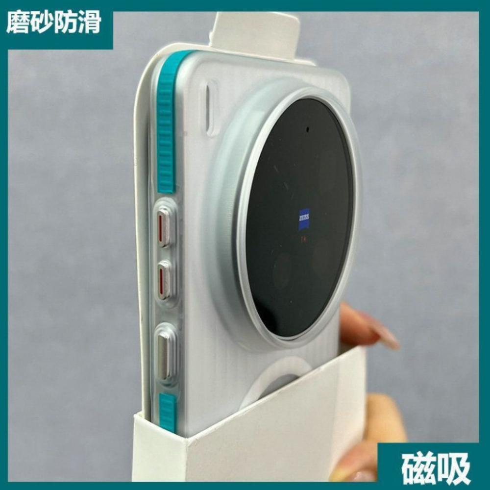 For vivo X300 Ultra Case New Matte Corrugated Magnetic Anti Fall Anti Slip Protective Phone Cover For X300 Ultra Shell Bumper