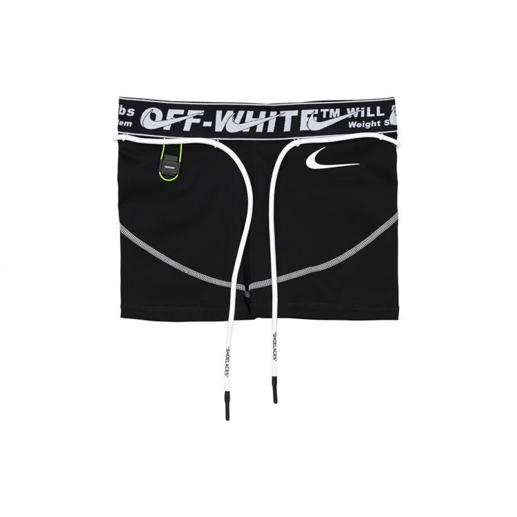 

New OFF WHITE X Nike Women s Training Shorts Black CN5575-010 XS