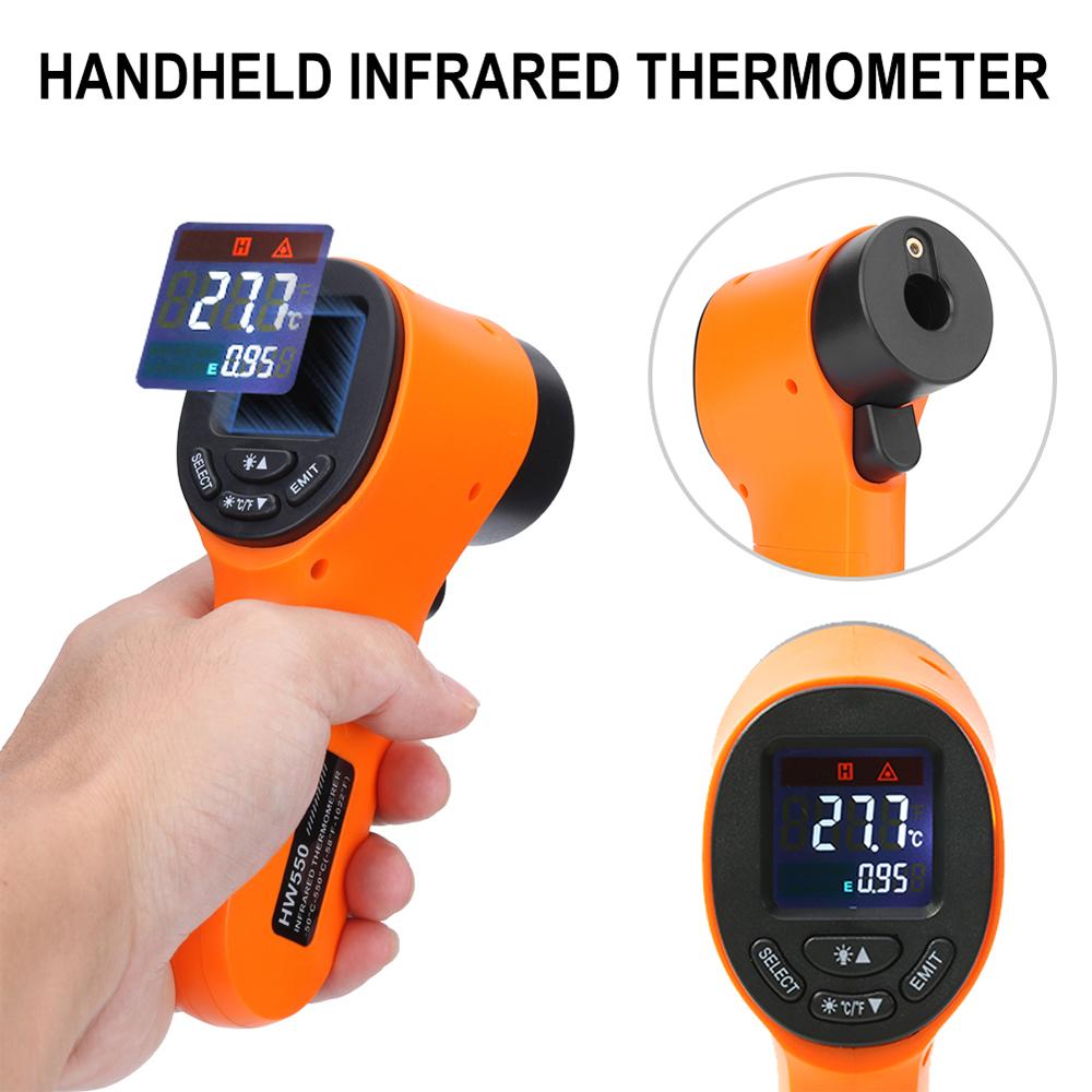 Non Contact Pyrometer -50~550°C LCD Display Digital Infrared Thermometer IR Termometro Laser Temperature Meter