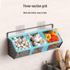 Wall-Mounted Spice Rack & Vegetables Basket with Onion, Ginger, Garlic Storage