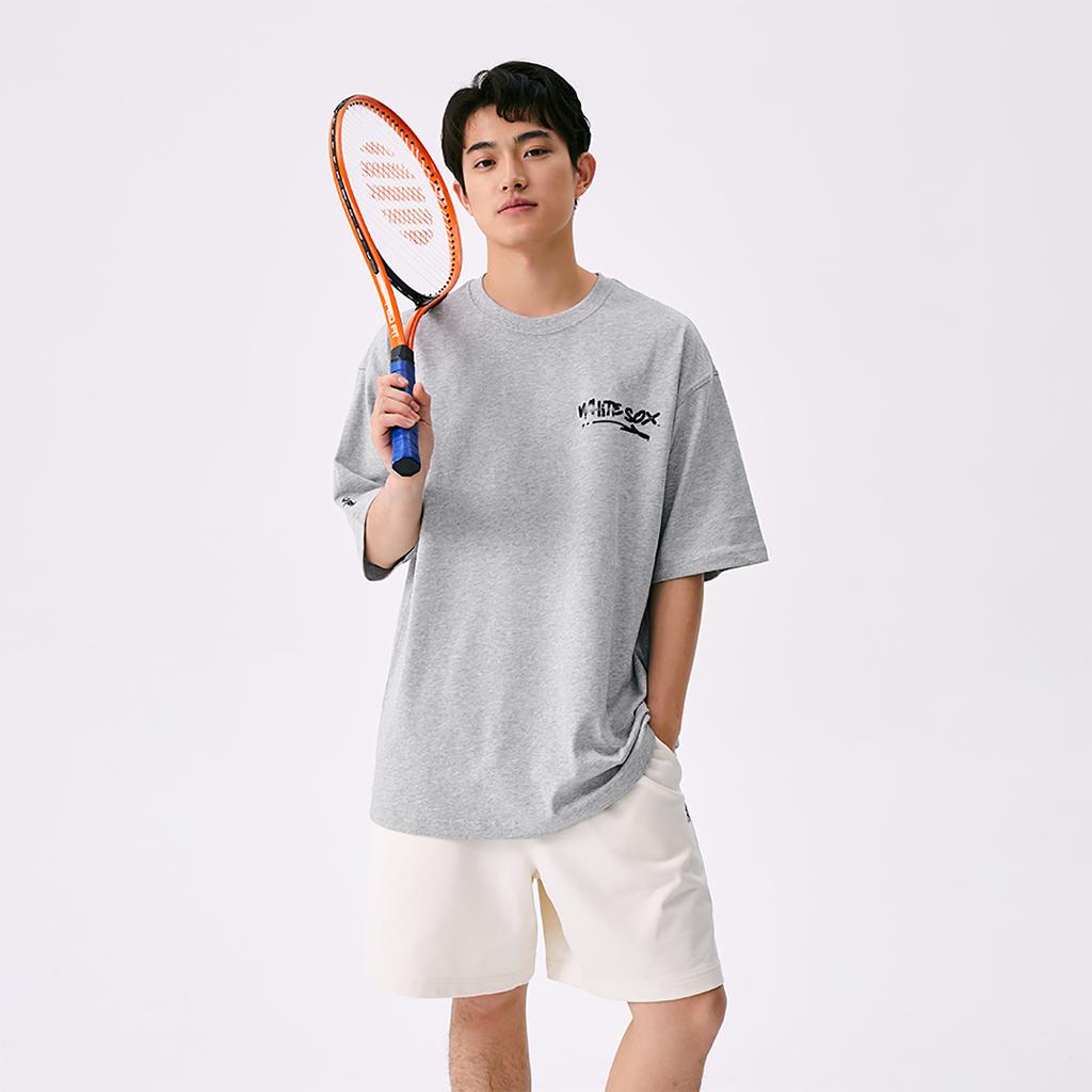 New MLB Basic Collection City Life Chicago White Socks SS25 T Shirt Unisex Gray 3ATSB4053-44MGS