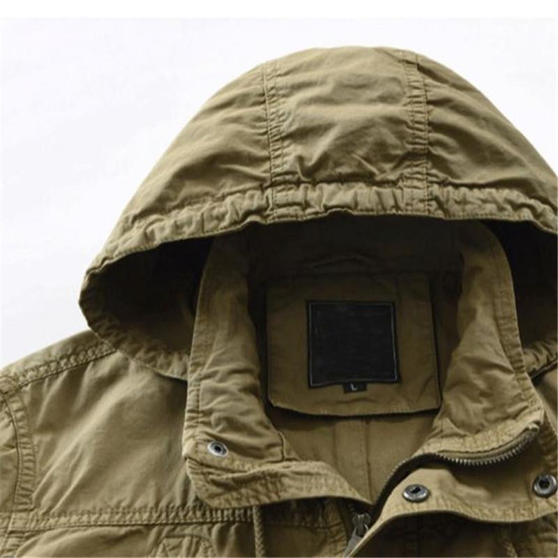 Autumn Winter Men's Slim Fit Jacket High Neck Man Trench Breasted Outerwear Casual Top Coat Windbreaker Windproof Clothing