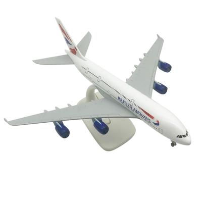 Mēroga British Airways A380 lidmašīnas modelis, sakausējuma modelis, liets modelis, augstas simulācijas modelis kolekcijai, 1/400