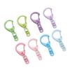 5pcs/lot Colorful 40mm Keyring Lobster Clasp Hook Connectors for DIY Keychain Connector Key Ring Jewelry Making Accessories