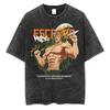 Japanischer Anime Die Sieben Todsünden Print Mann Frau Baumwolle Vintage Gewaschenes T-Shirt Sommer Retro Locker Harajuku Y2K Oberteil