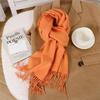 New 69 Color Winter Scarf for Women Long Warm Cashmere Scarves Hijab Solid Lady Shawl Wrap Female Pashmina Bandana Poncho Stoles