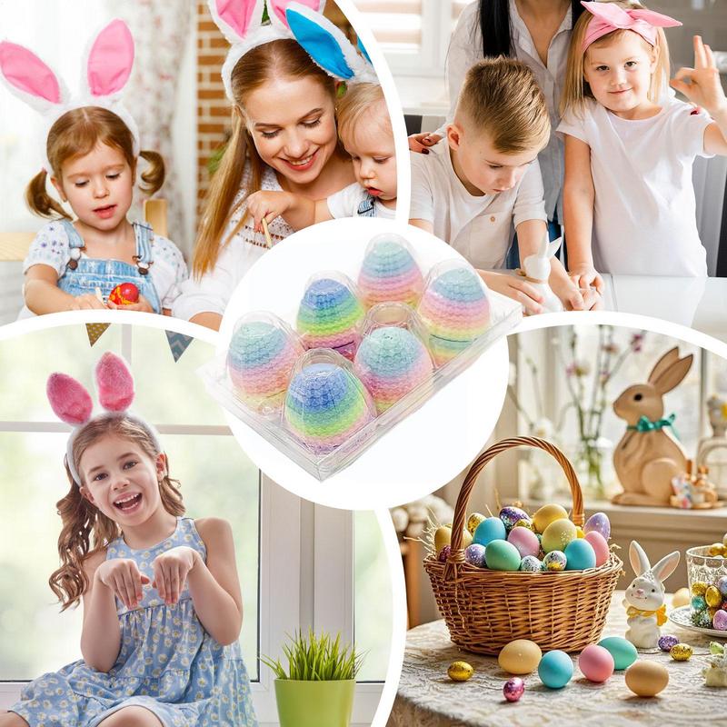 6pcs Creative Decompressions Dragon Egg Chameleon Fidgets Toy Movable Rotary Joint 3D Printing Complete Set Gifts Colorful Toys