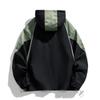 Men's Spring and Autumn Hooded Personality Plus Size Colorblocking Jacket Teenagers Loose Casual Letter Printed Jacket