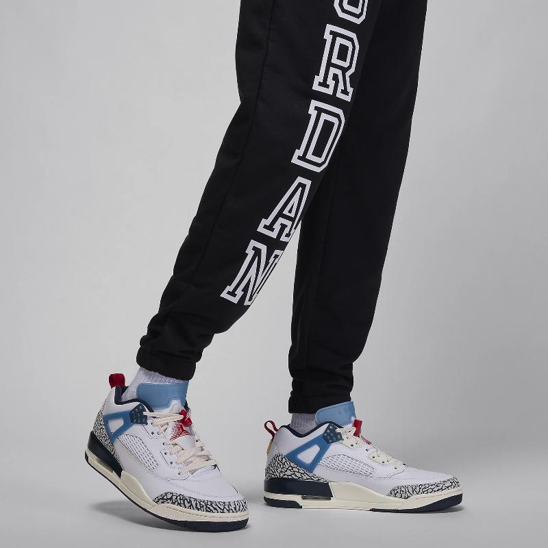 Jordan Dri-Fit Letter Lace Fashion Versatile Knitted Sports Pants Men Bottoms Black FV8628-010